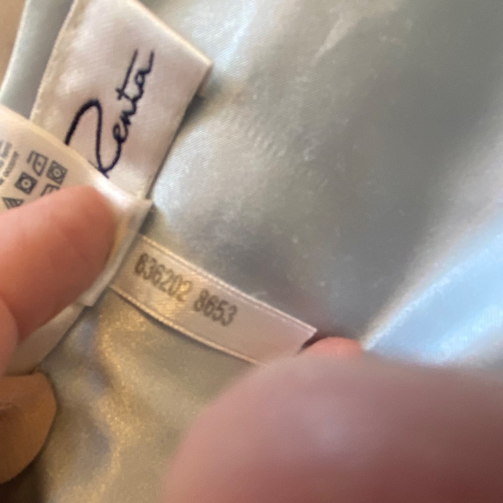 Oscar de la Renta Ice Blue Quilted Satin Bow Jacket Vintage Old Hollywood S - Picture 11 of 15